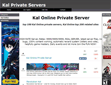 Tablet Screenshot of kalservers.com